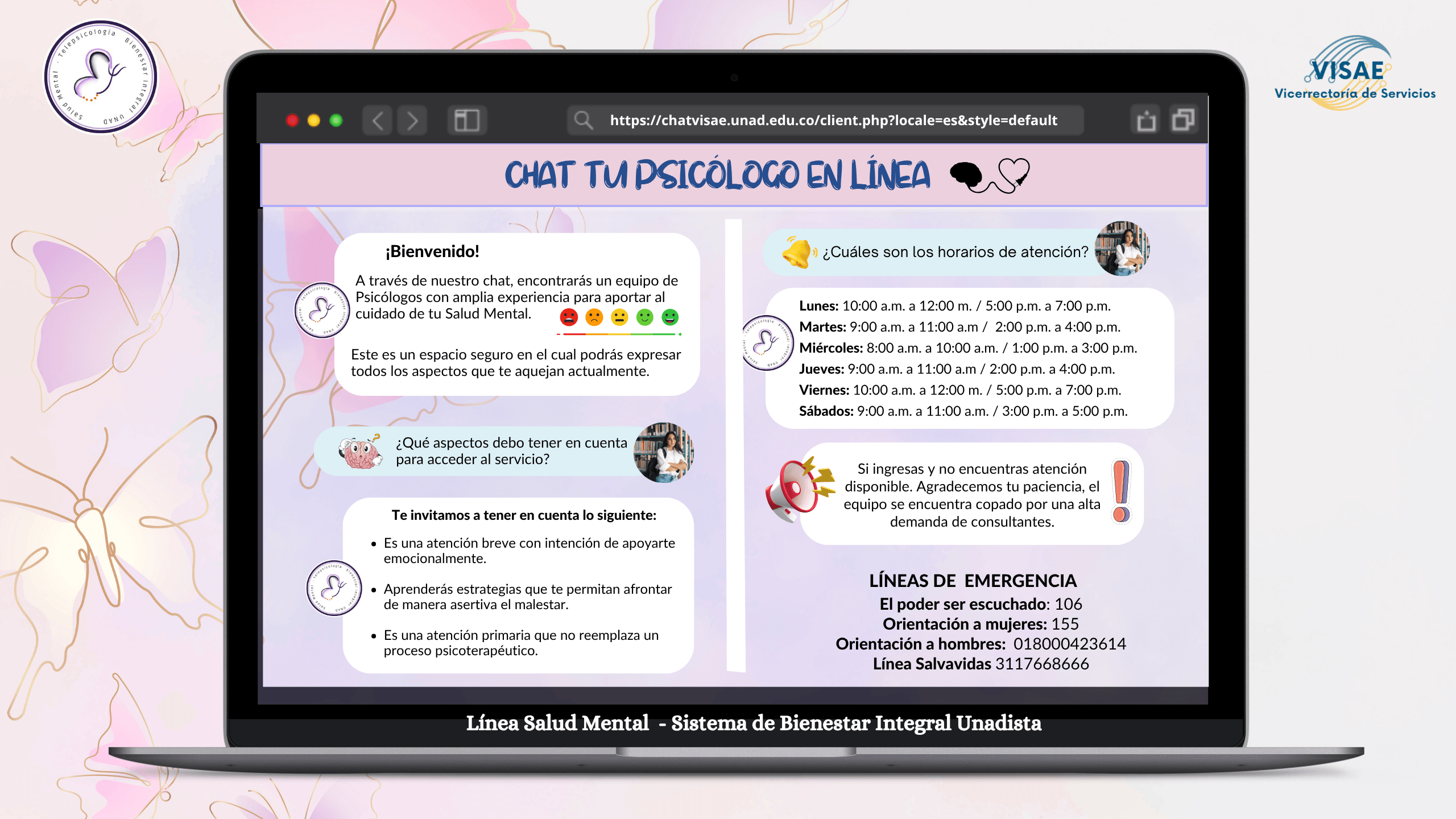 Información Chat Psicosocial 2026
